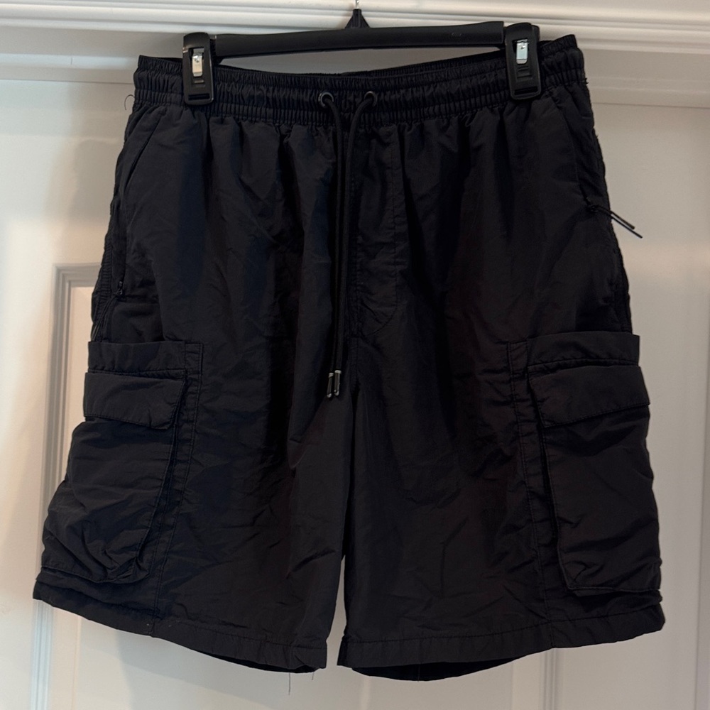 Men's Black Cargo Shorts
